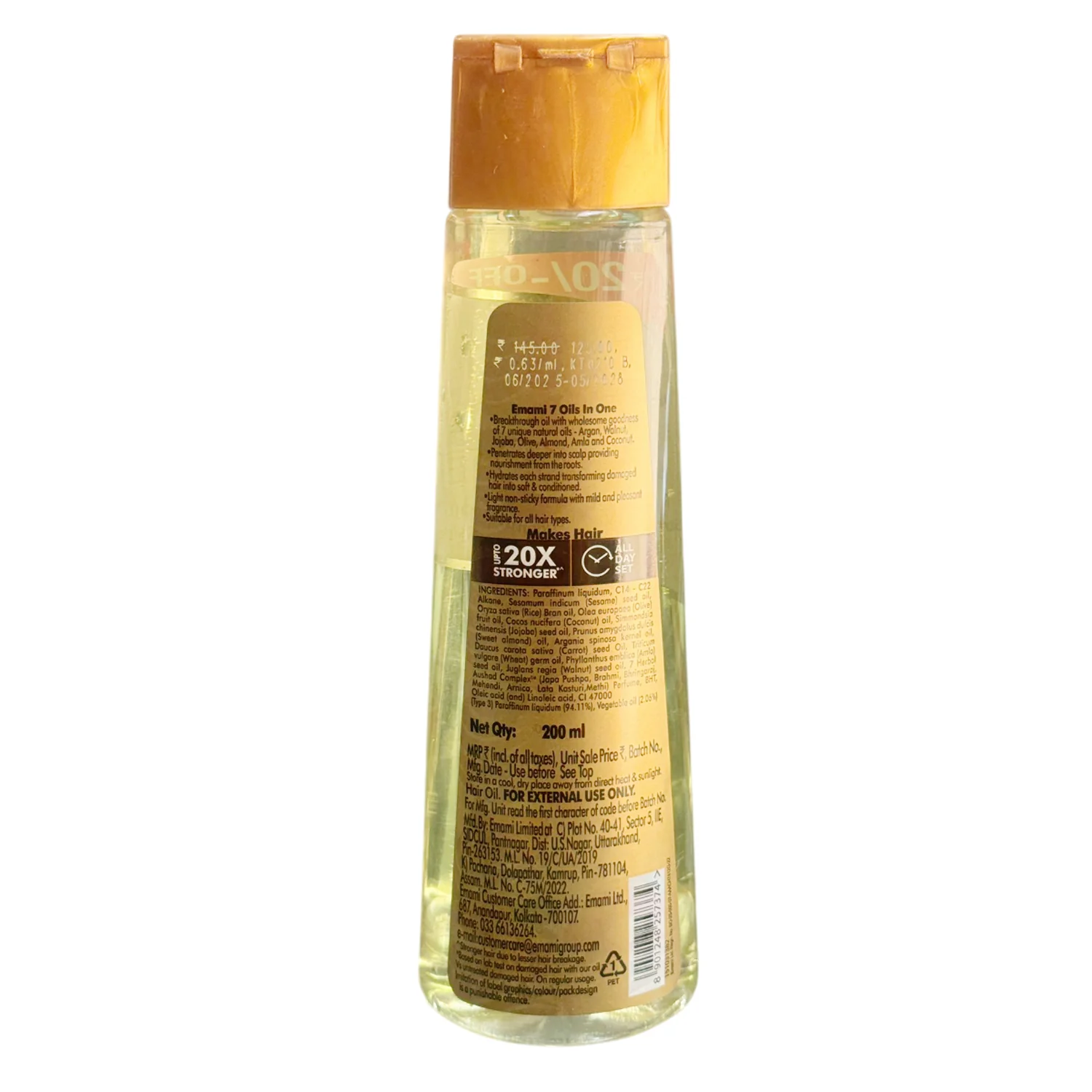 7 Oils In One Non Sticky Hair Oil 200ml - Emami - Image 2