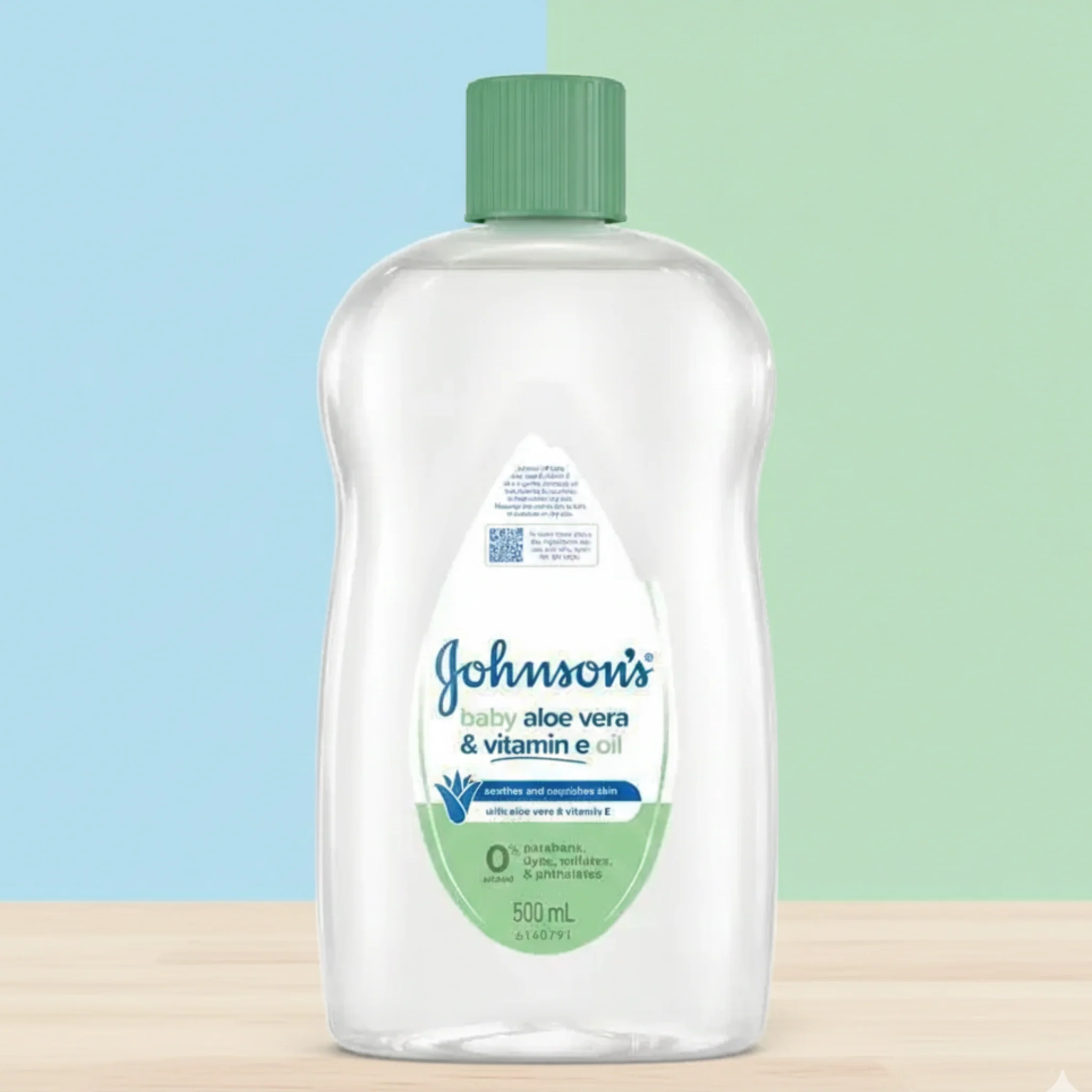 Aloe Vera & Vitamin E Gentle Mild Soothing Moisturising Baby Oil 500Ml - Johnson'S