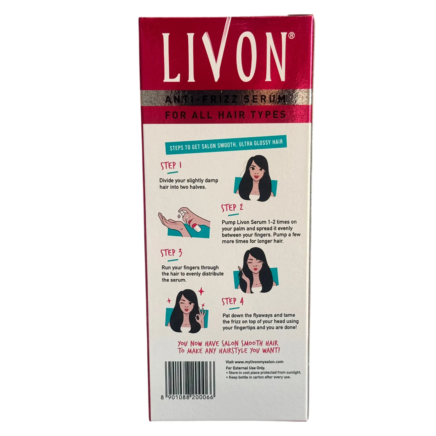 Anti Frizz Serum 100ml - Livon - Image 2