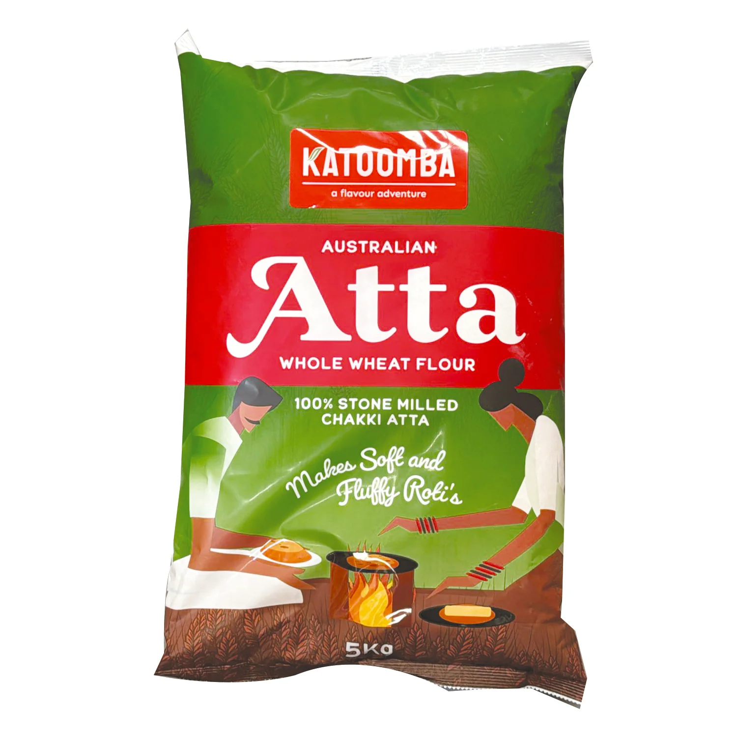 Atta Whole Wheat Flour 5kg - Katoomba