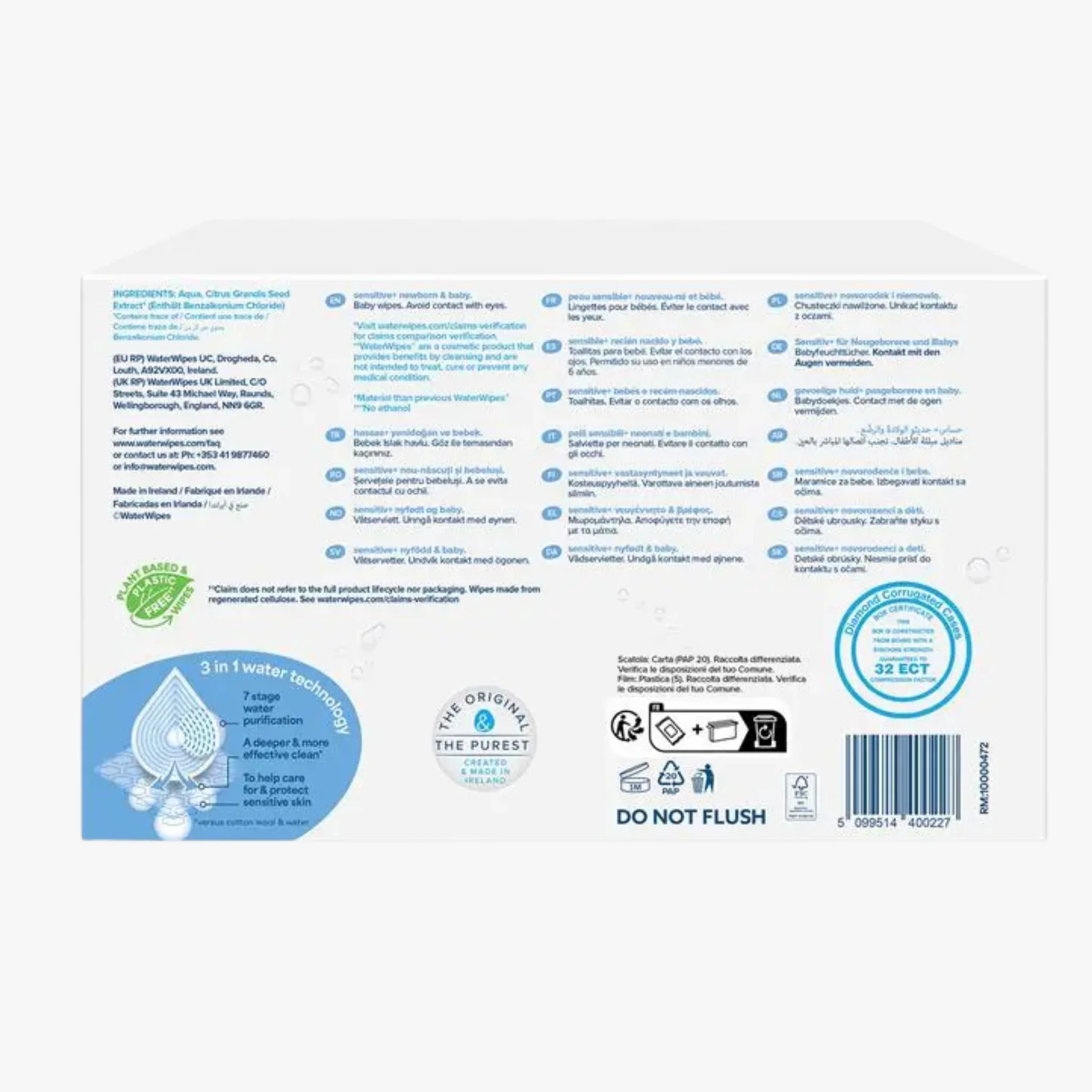 Baby & Newborn Sensitive Wipes 360 Wipes - Waterwipes - Image 2