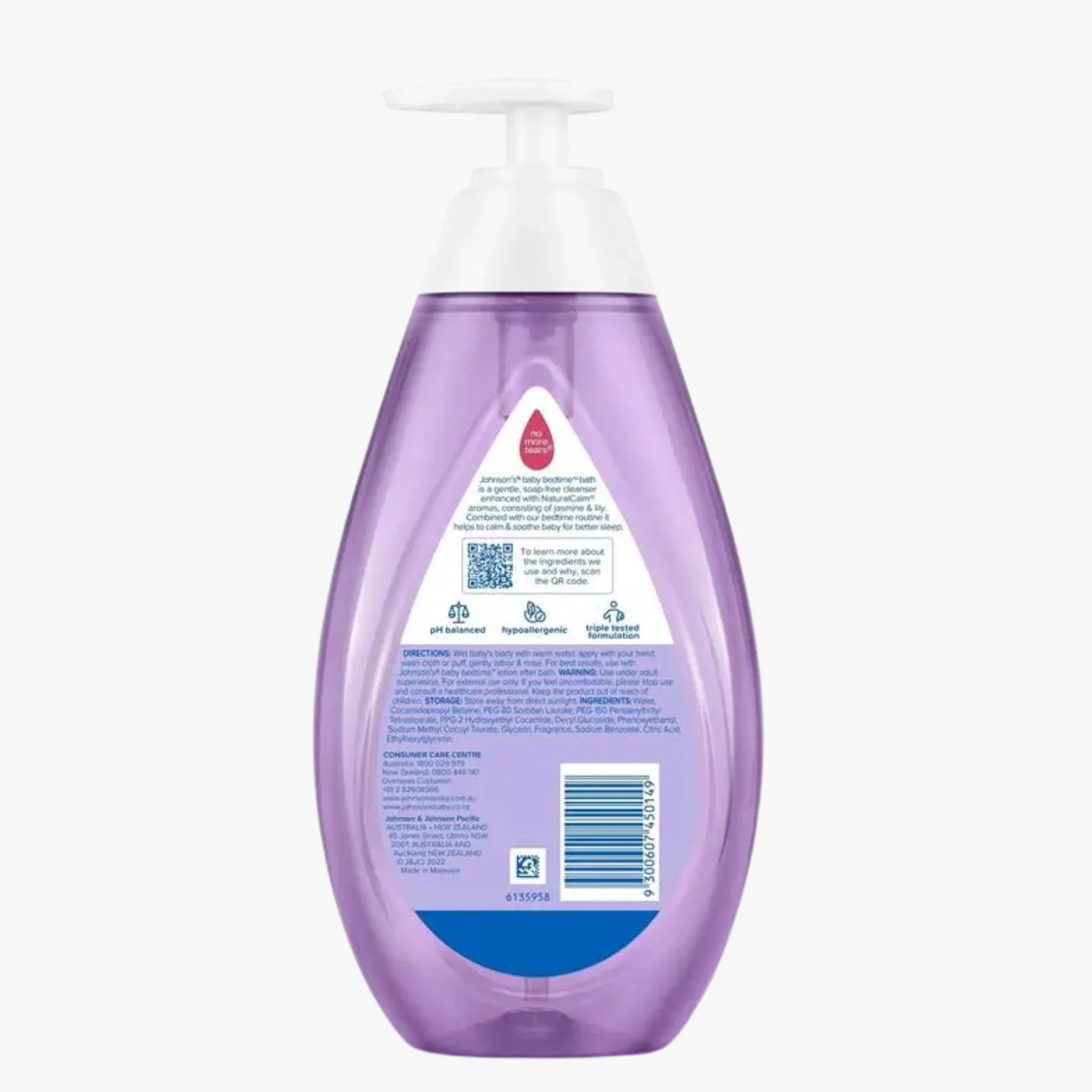 Bedtime Gentle Calming Jasmine & Lily Scented Tear-Free Baby Bath 500Ml - Johnson'S - Image 2