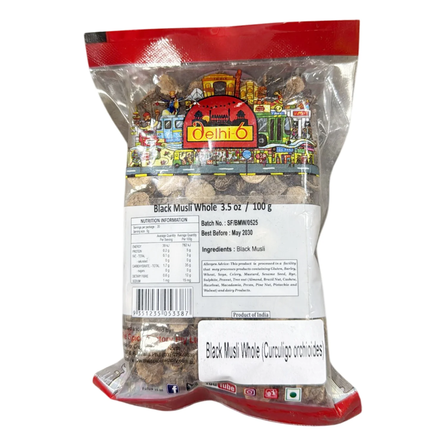 Black Musli Whole 100g - Delhi 6 - Image 2
