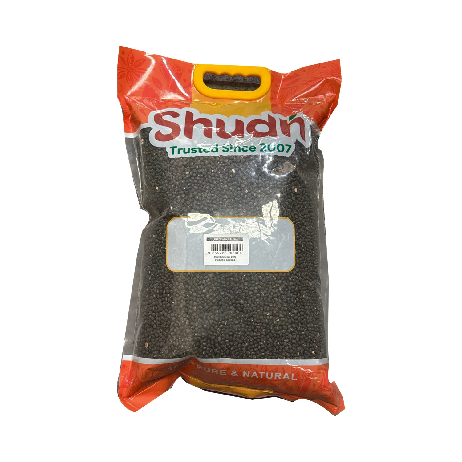 Black Urid Dal Whole 5kg - Shudh