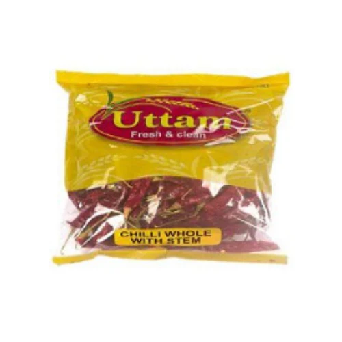 Dry Chilly Whole With Stem 100g - Uttam