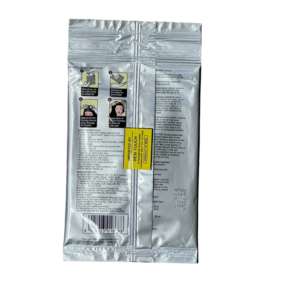 Expert Easy 5 Mint Hair Colour 18g Black - Godrej - Image 2
