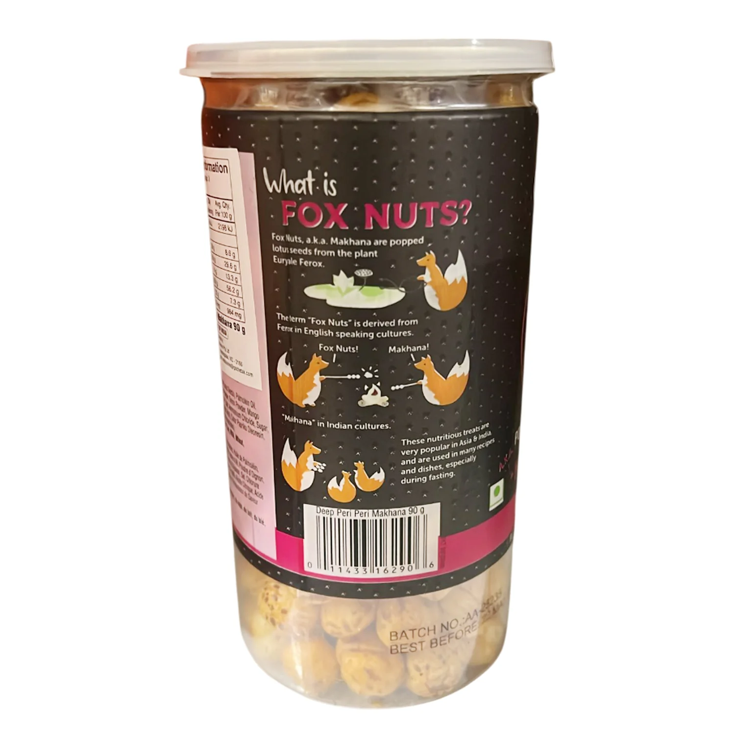 Fox Nuts Popped Lotus seeds Peri Peri Makhana 90g - Deep - Image 2