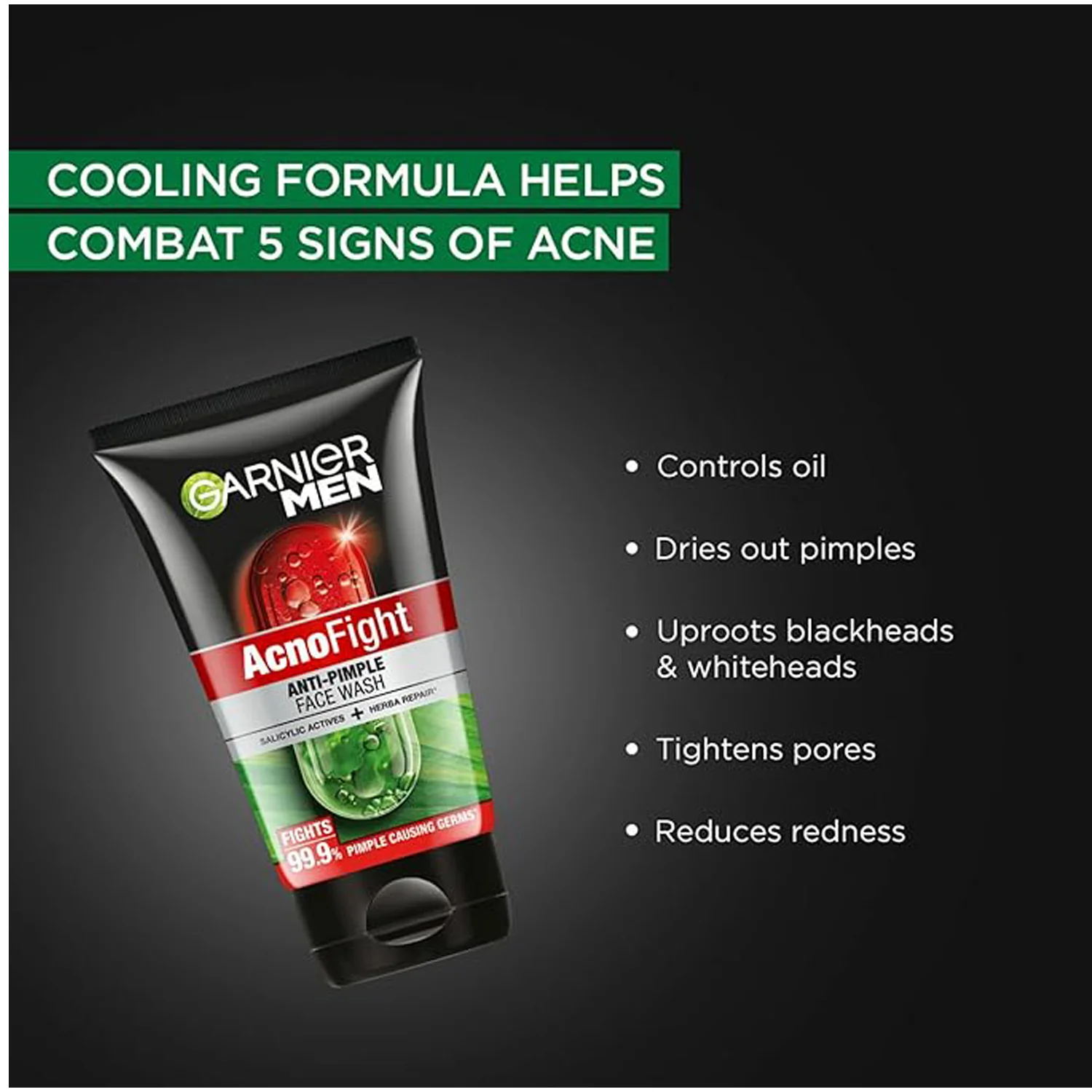 Garnier Men Acno Fight Anti Pimple Face wash 100g - Garnier - Image 3