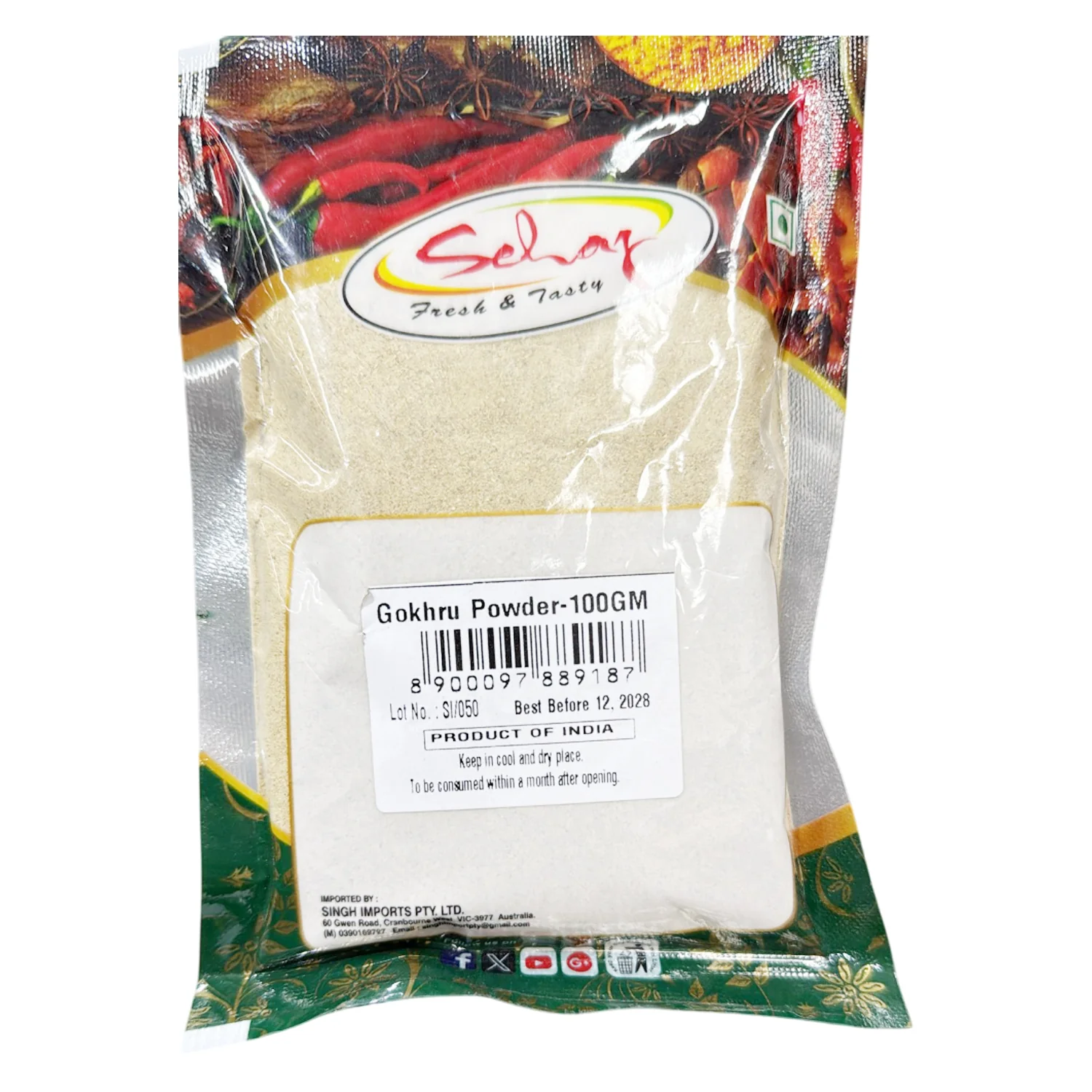 Gokhru Powder 100g - Sehaj - Image 2
