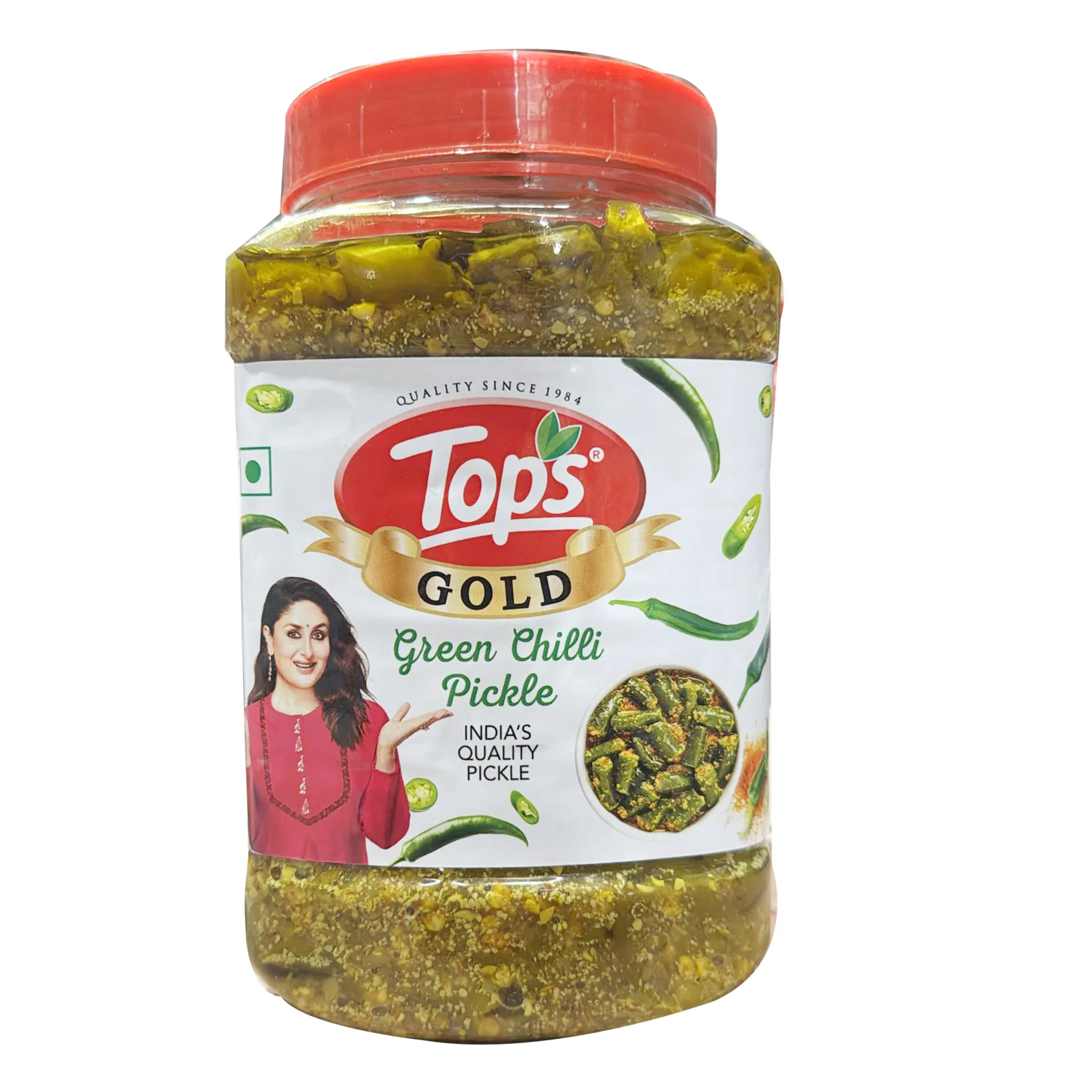 Green Chilli Pickle 1kg- Tops