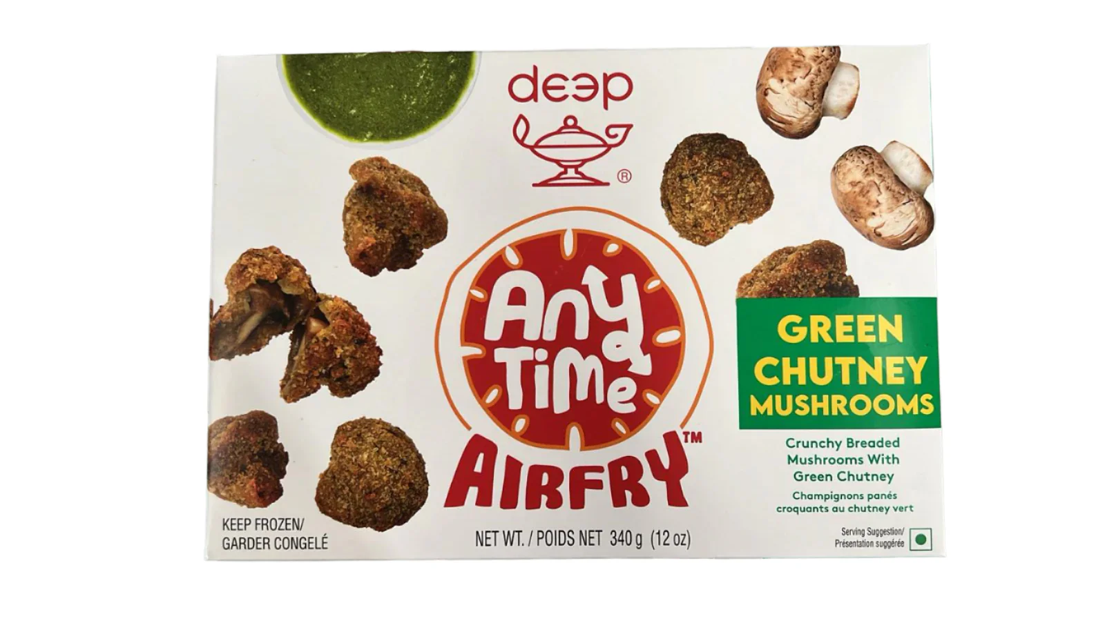 Green Chutney Mushrooms 340g - Deep (Clearance)