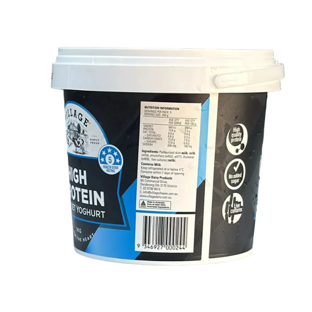 High Protein Potset  Yoghurt 1kg - Village - Image 2