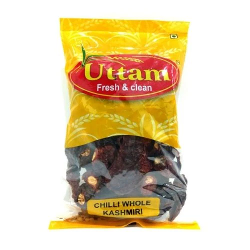 Kashmiri Chilli Whole 200g - Uttam