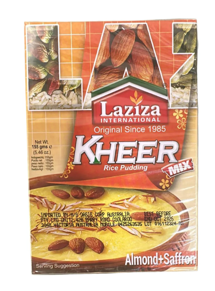 Kheer Mix Rice Pudding (Almond+Saffron) 155g - Laziza