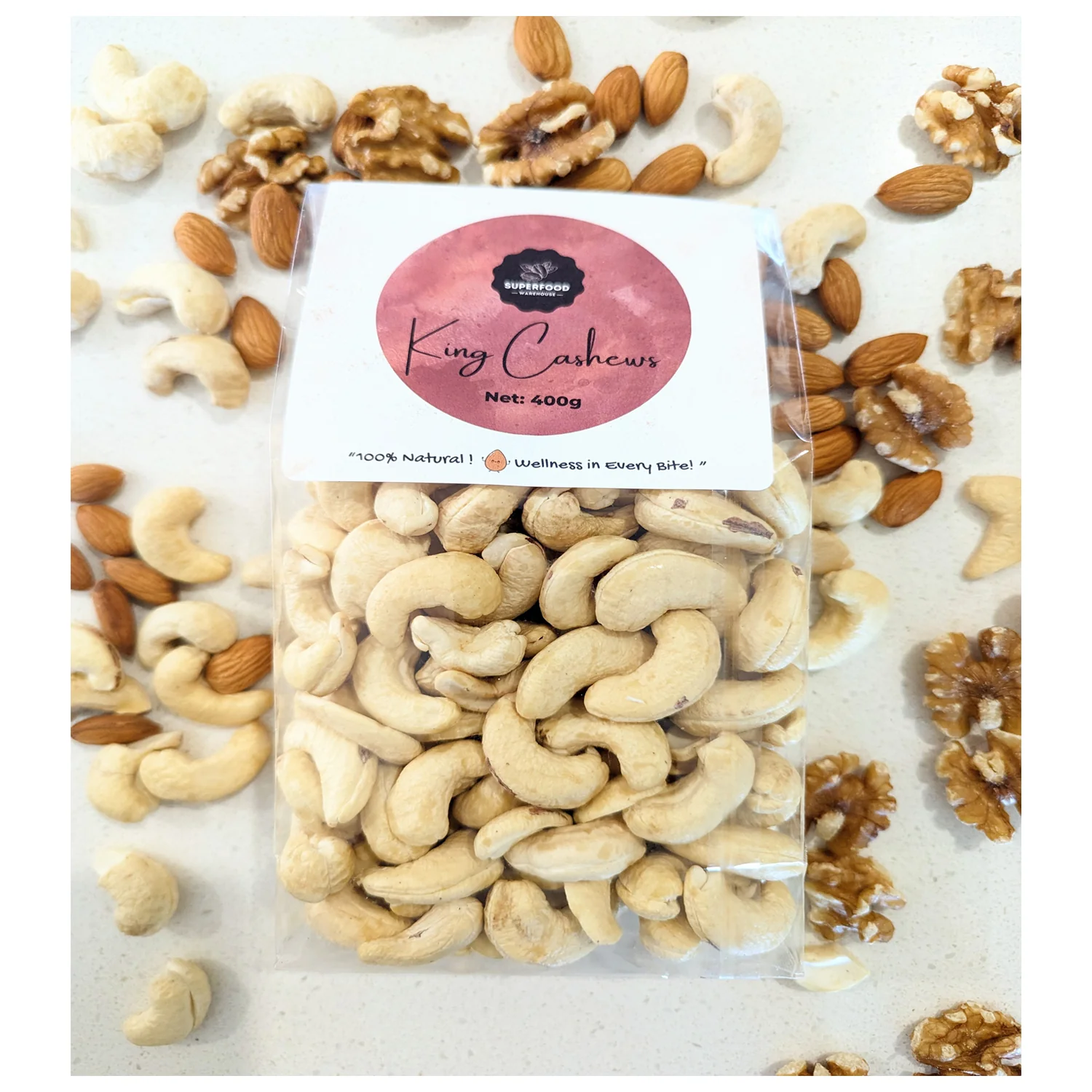 King Cashews 100% Natural 400g - Super Food - Image 2