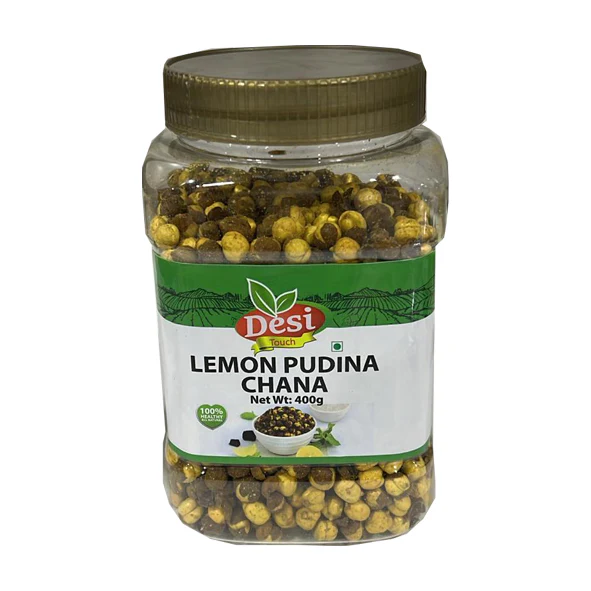 Lemon Pudina Chana (Gram) With Skin 400g (Jar) - Desi Touch