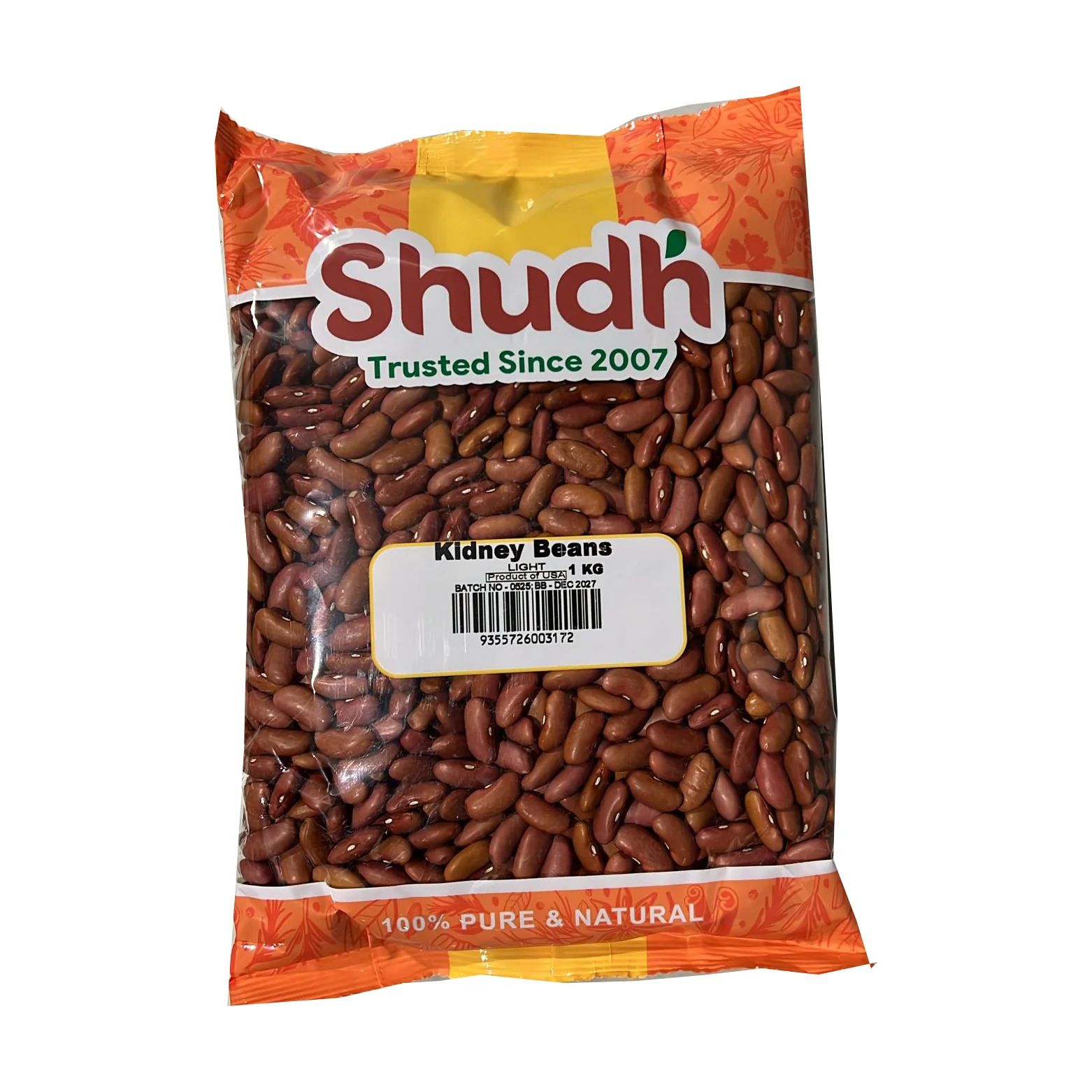 Light Kidney Beans 1kg - Shudh