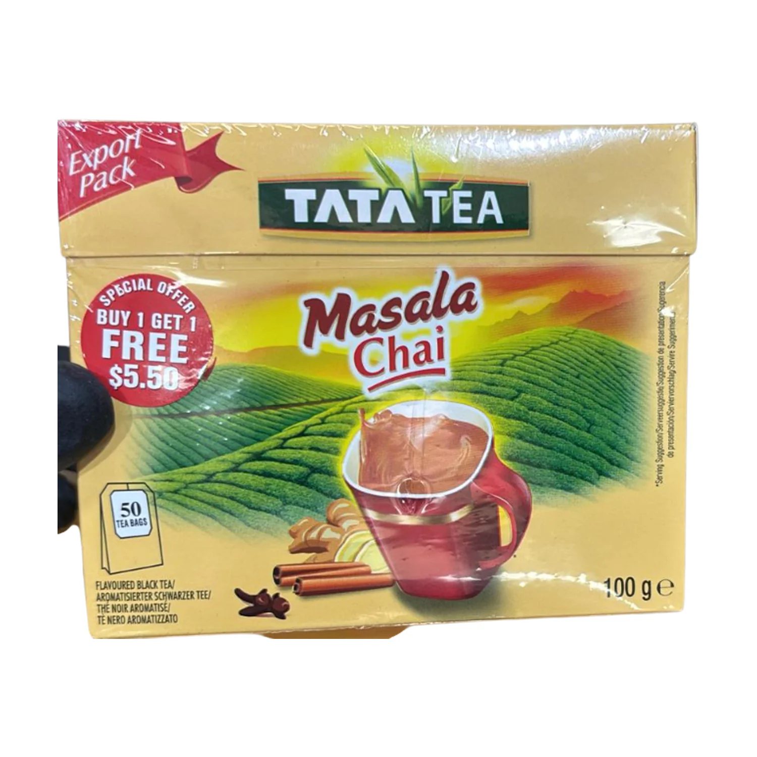 Masala Tea 50 Bags (100g) - Tata (Buy One - Get One Free)