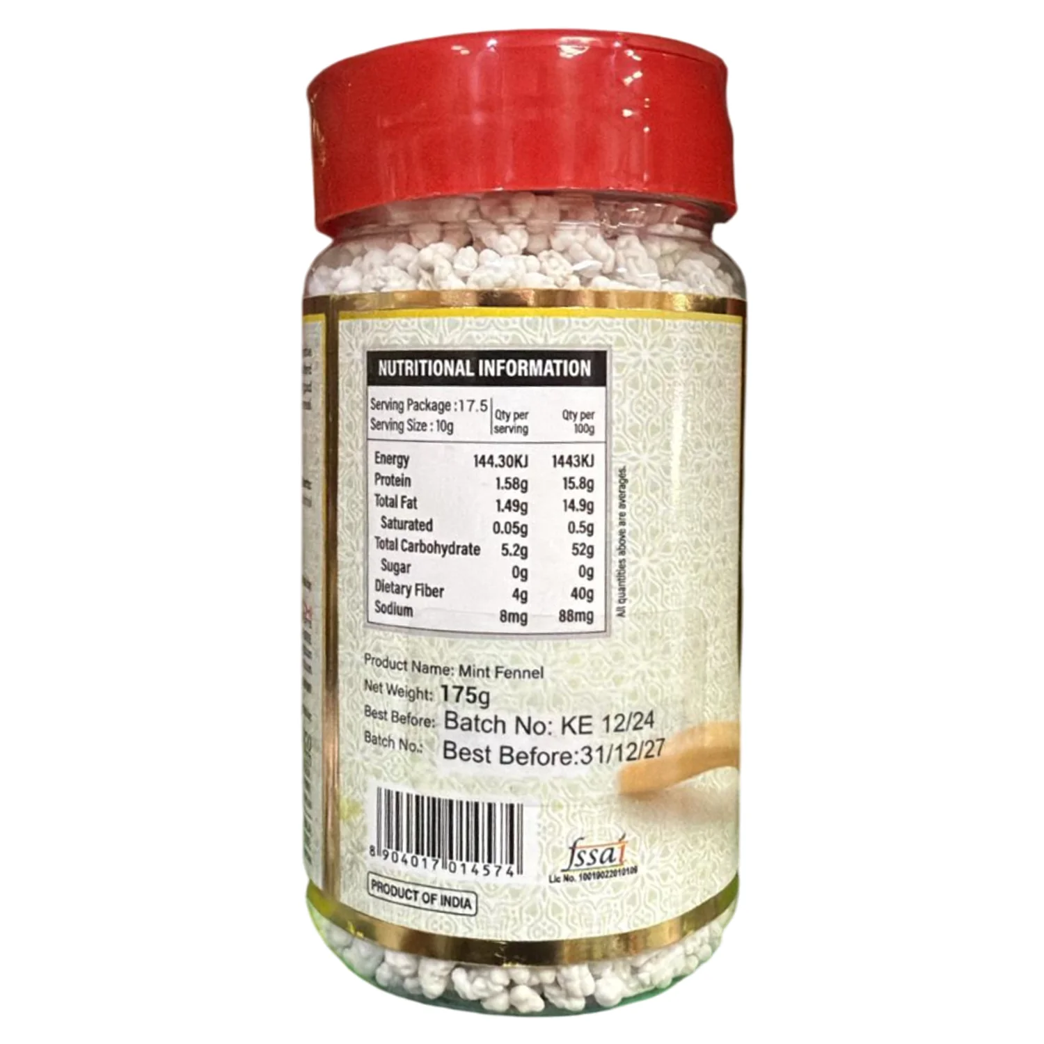 Mint Fennel Mukhwas 175g - Uttam - Image 2