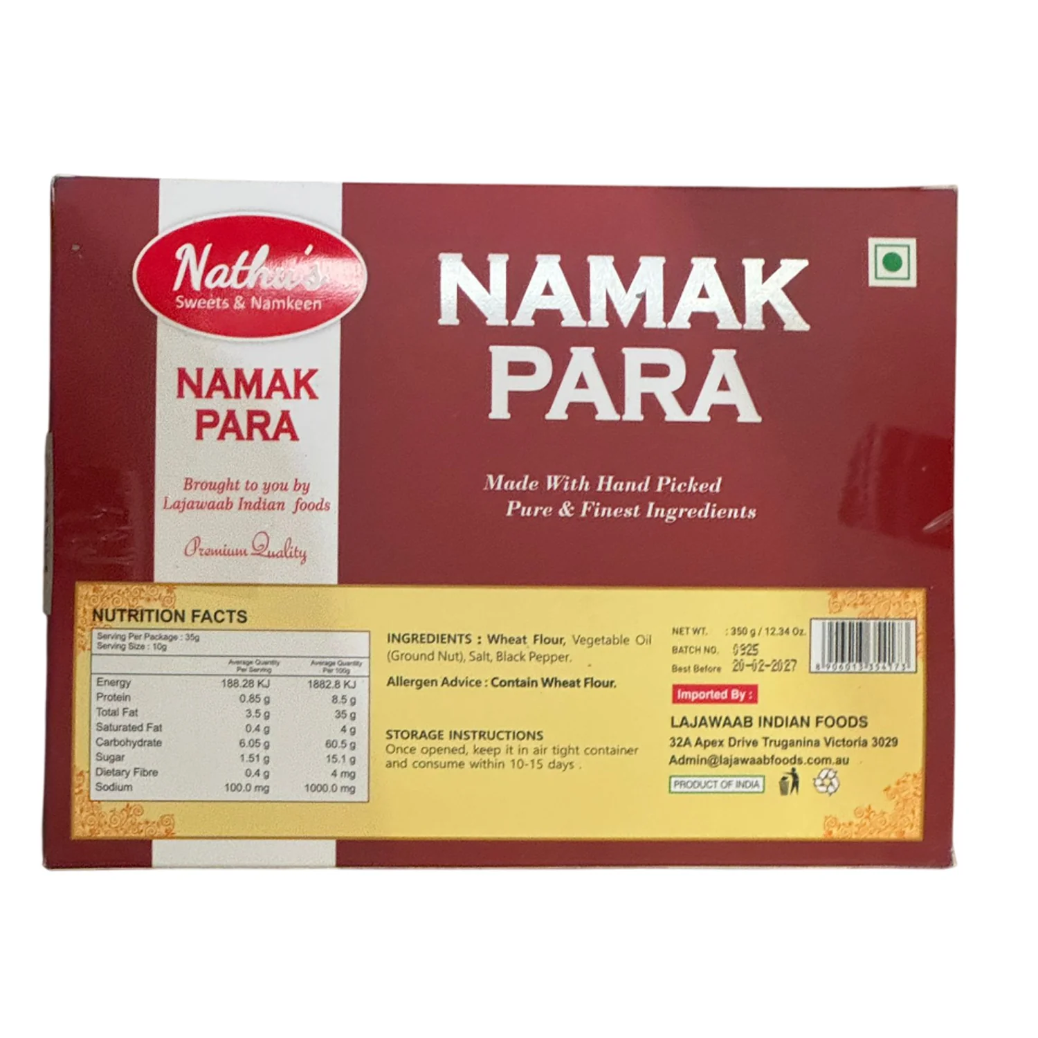 Namak Para 350g - Nathu's Sweets - Image 2