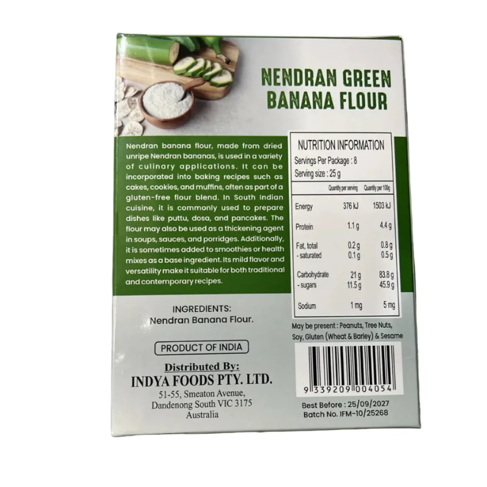 Nendran Green Banana Flour 200g - Indya - Image 2