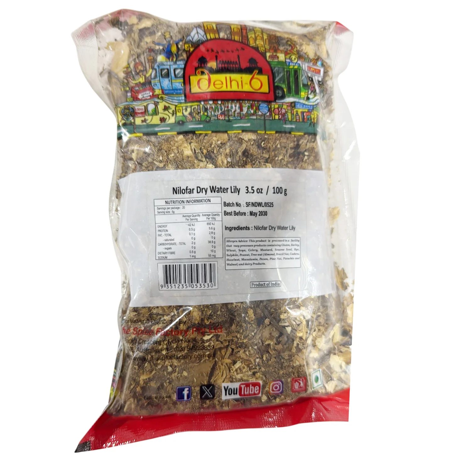 Nilofar Dry Water Lily 100g - Delhi6 - Image 2