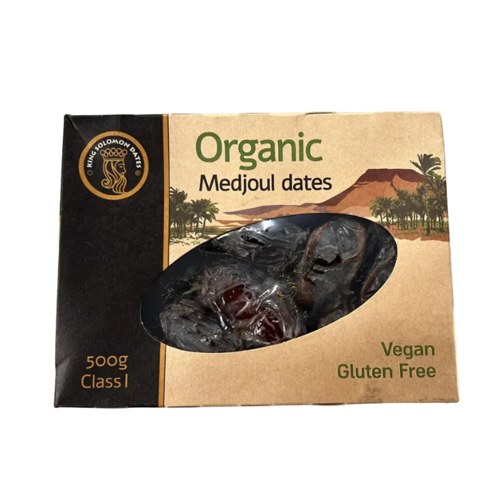 Organic Medjoul  Dates Vegan Gluten Free 500g - King Solomon