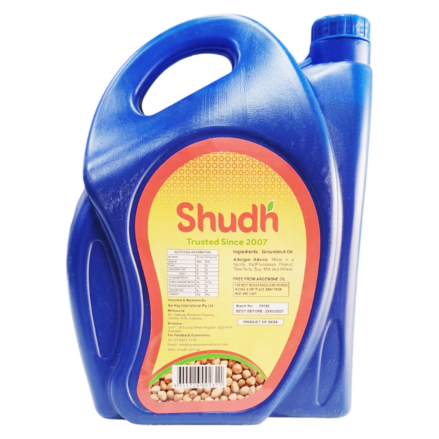 Peanut Oil 5 Ltr - Shudh - Image 2