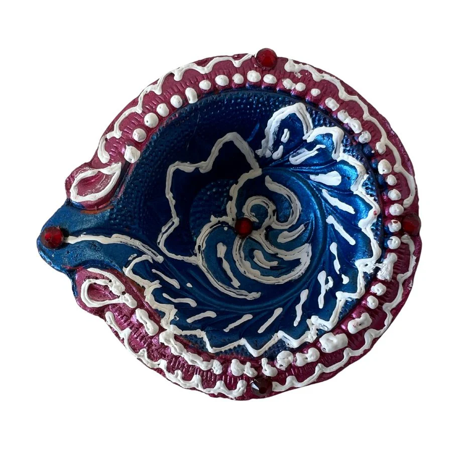 Pink & Blue Diya