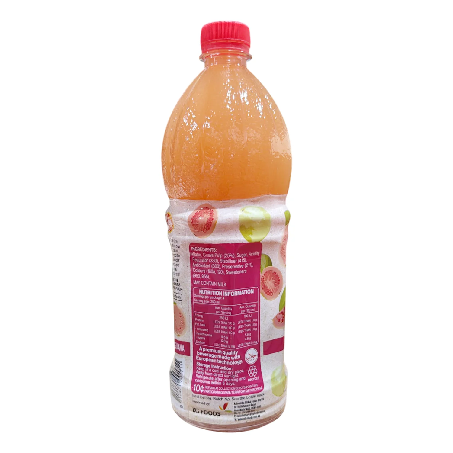 Pink Guava Drink 1 Liter - Kushi - Image 2