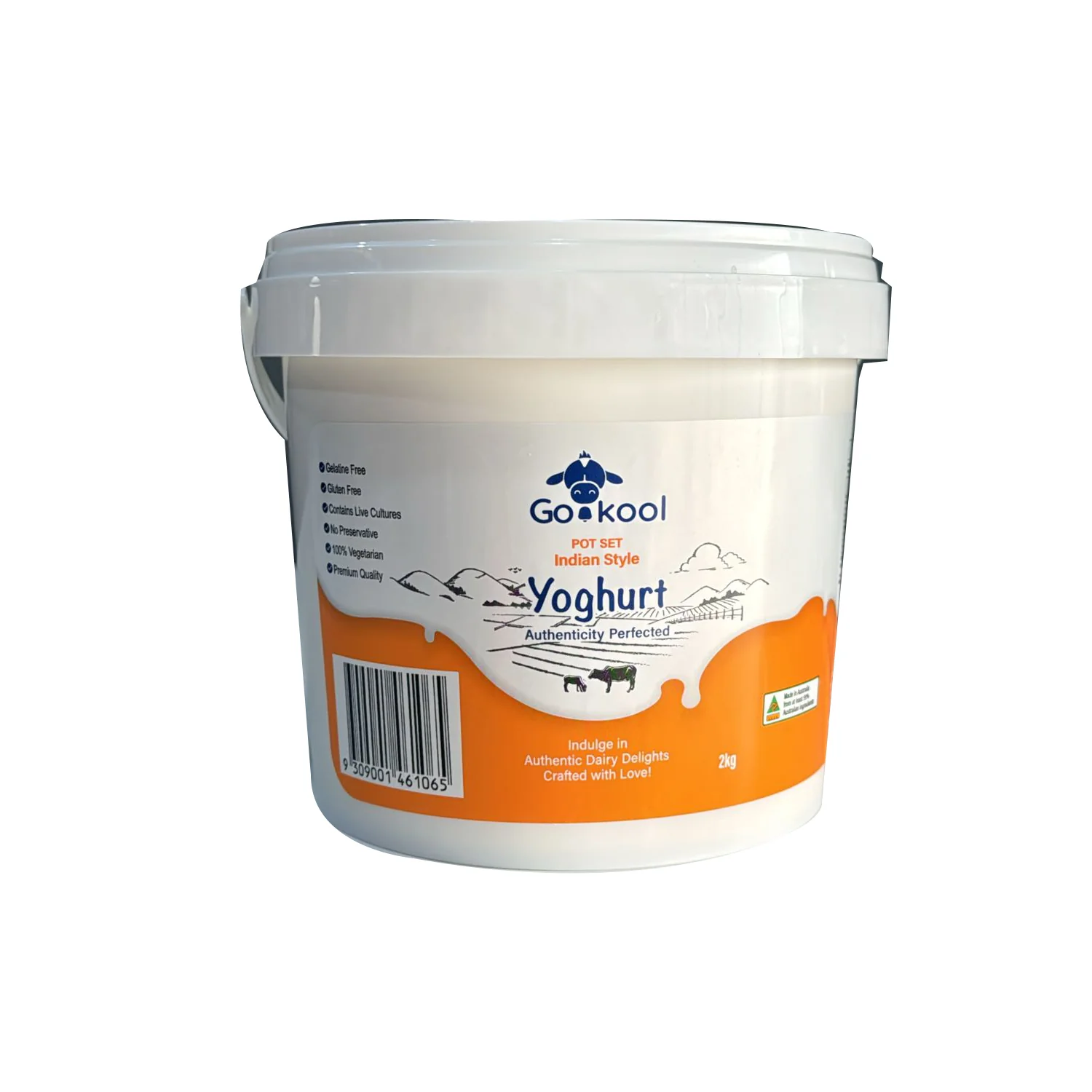 Pot set Indian Style Yoghurt 2kg - Go Kool