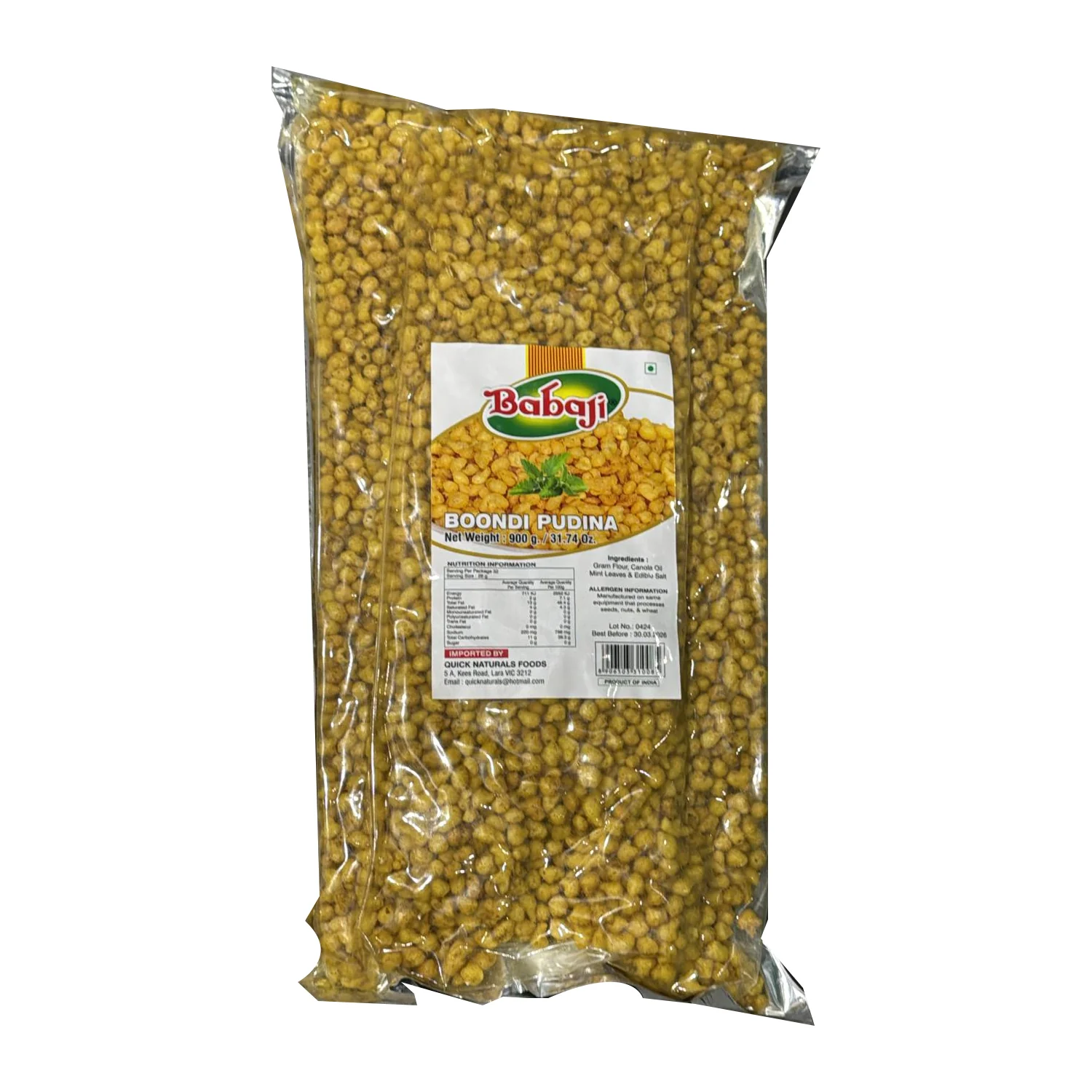 Pudina Boondi 900g - Babaji