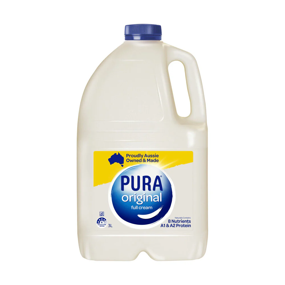 Full Cream Milk 3L - Pura