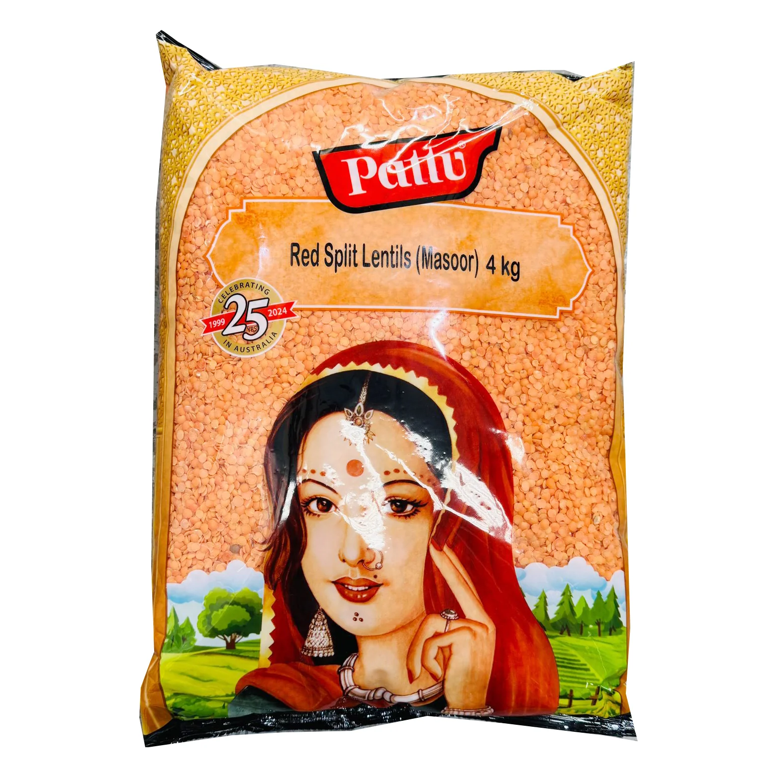Red Split Lentils 4kg - Pattu