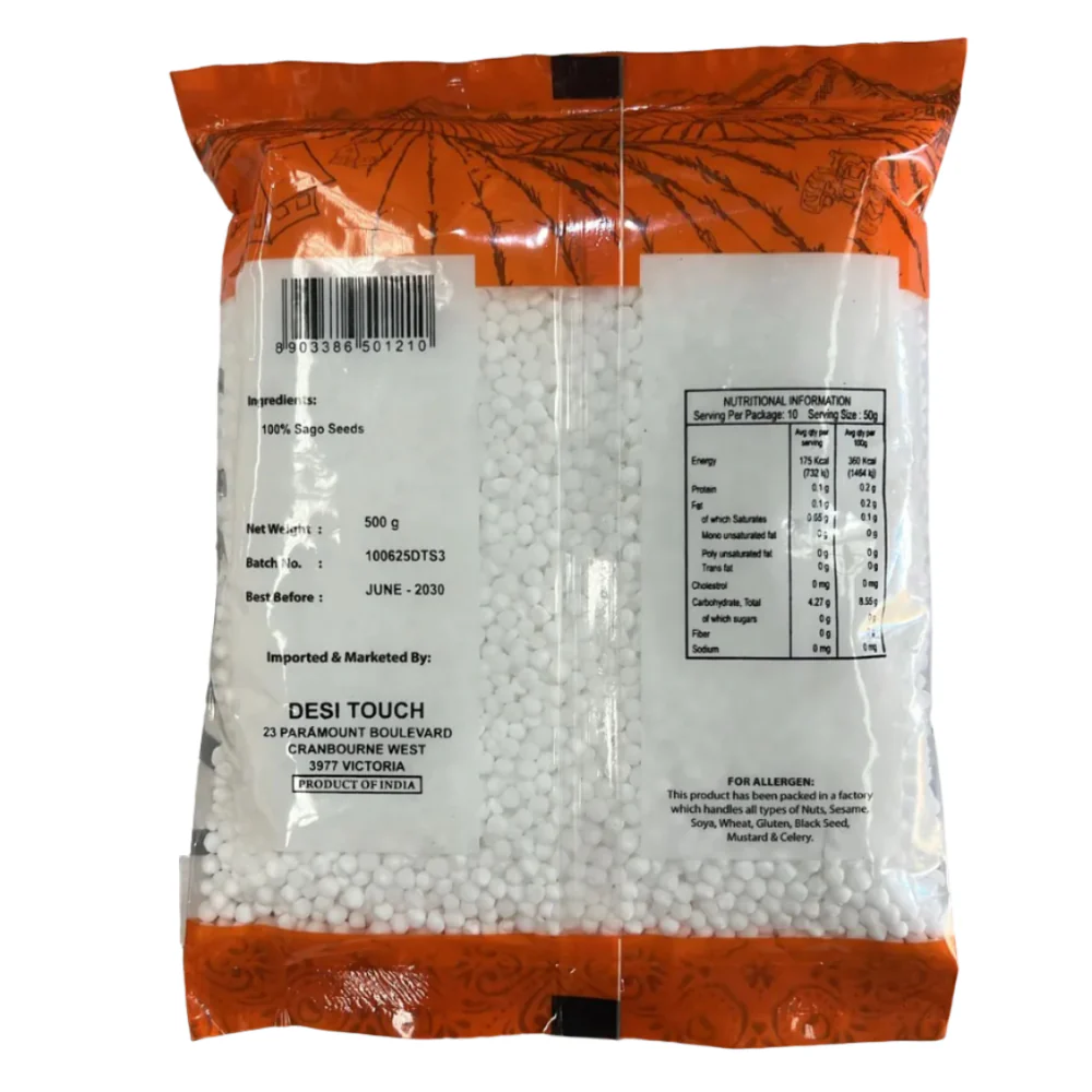 Sago Seeds (Big) 500g - Desi Touch - Image 2