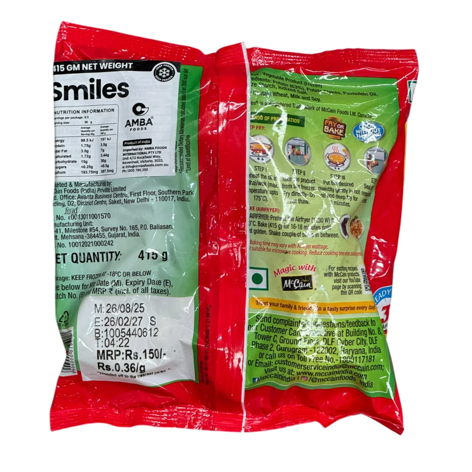 Smiles 415g- McCain - Image 2