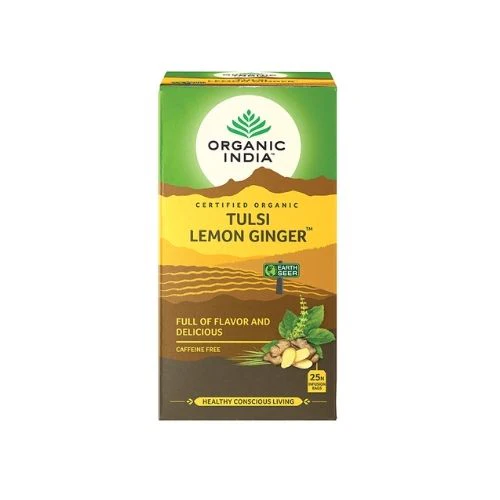 Tulsi Lemon Ginger (25 bags) Tea - Organic India