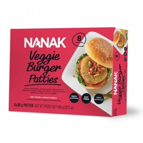 Veggie Burger Patties 640g - Nanak (Clearance)