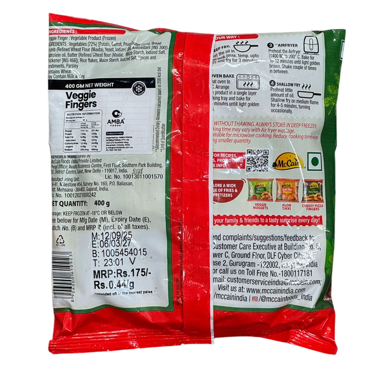 Veggie Fingers 400g - McCain - Image 2