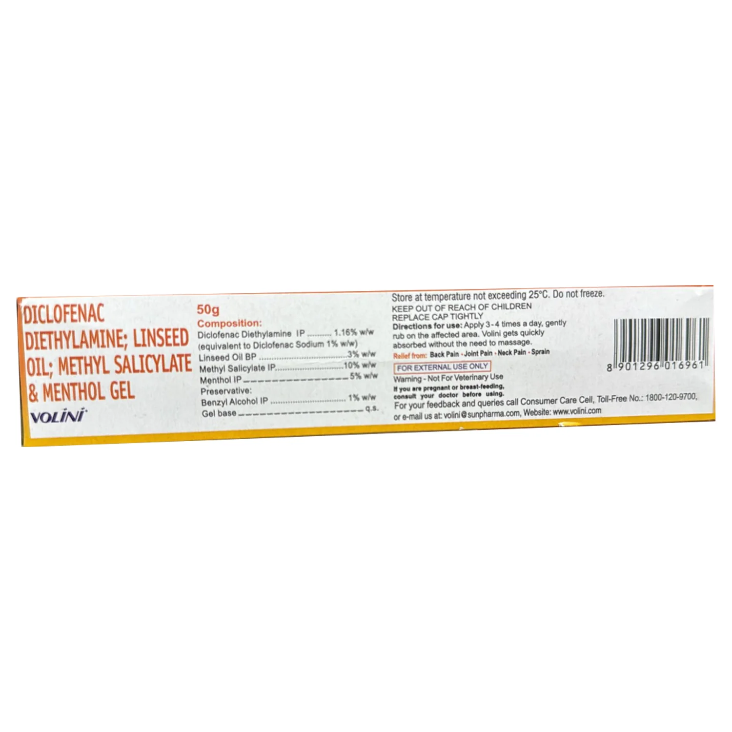 Volini Pain Relief Gel 50g - Image 2