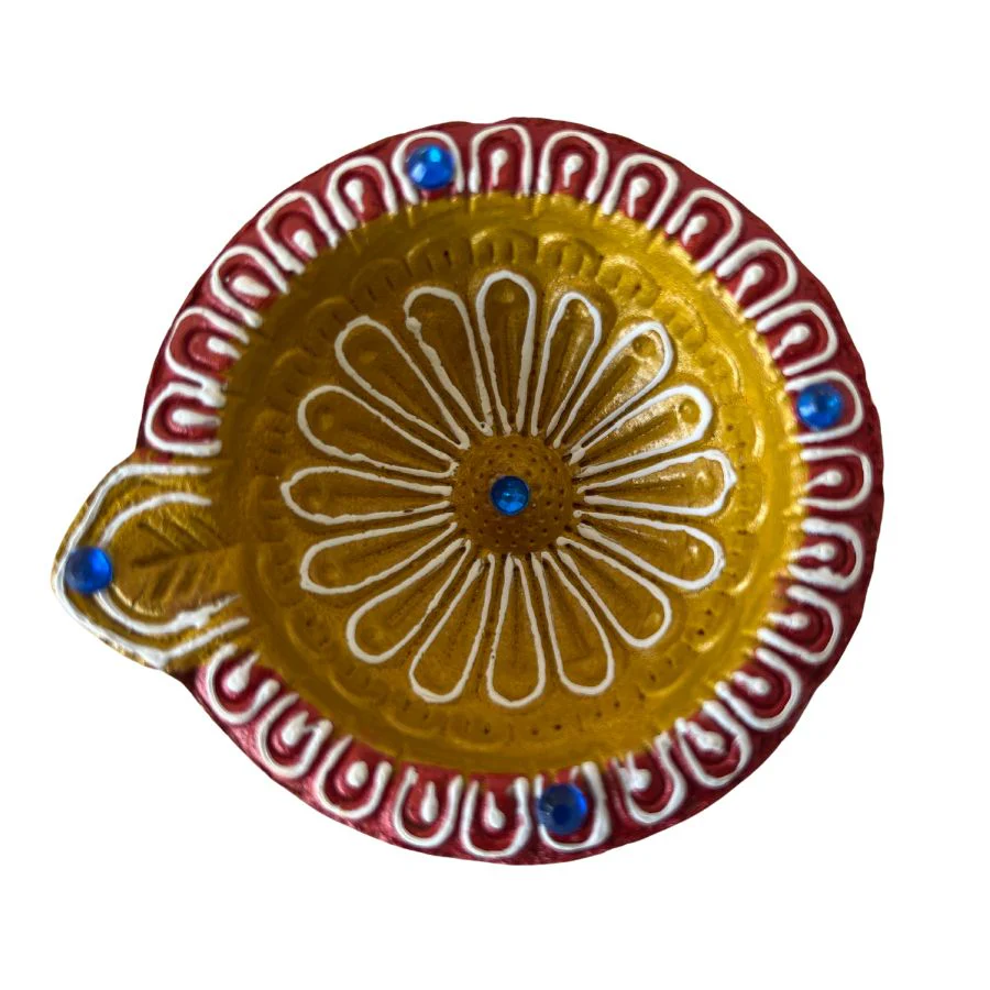 yellow Flower Diya